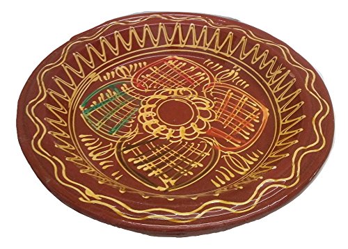 Etnico Arredo Ethnique ameublement Plat couscousier Couscoussier 10/12 portions Original du Maroc en Terre Cuite Artisanale Peinte à la Main Cuisine Arabe Marocaine