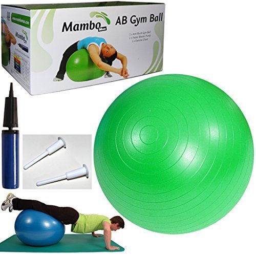 Msd PALLA 65cm VERDE Antiscoppio +POMPA +2 TAPPI Utente H 150-175 cm pilates swiss fitball psicomotoria AB GYM BALL