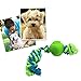 Produktbild YDBHMM Hundespielzeug unzerstörbar zäh Gummi Molar Reinigung Zähne Ball Seil Pet Puzzle Training Spiel Aggressive Kauen Interaktion