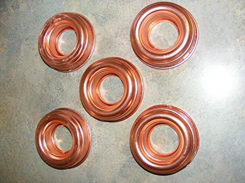 ROA Cinque stampi Singoli per Gelatine ad Anello in Rame.