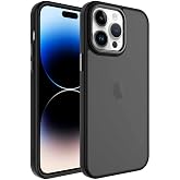 Zore Apple i&ccedil;in uyumlu iPhone 14 Pro Max Kılıf Buzlu Sert PC Zore May Kapak Siyah