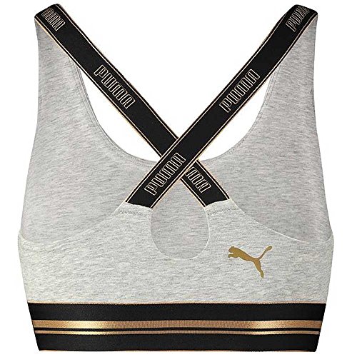 Puma Damen Klassischer BH grau grau - 4