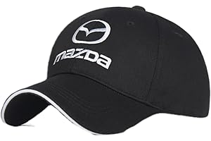 fibhyrtingy Car Logo Embroidered Black Color Adjustable Baseball Caps for Men and Women Hat Travel Cap Car Racing Motor Hat