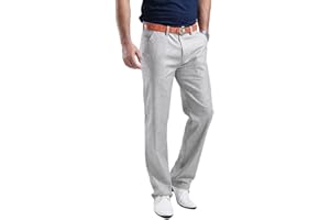 Hoerev Mens Sommer Leinen, Casual Hosen