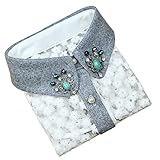 BeToper Women Girls Detachable Half Shirt Collar Vintage Elegant Fake False Faux Collar Choker Half Shirt Lace Blouse