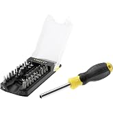 Stanley 34 par&ccedil;alı tornavida u&ccedil; seti STHT0-70885 (b&uuml;y&uuml;k u&ccedil; se&ccedil;imi, Phillips, d&uuml;z, torx, alyan u&ccedil;, pratik u&ccedil; d&uuml;zenleyici, many
