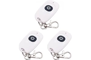 DieseRC Télécommande sans Fil 433Mhz Transmetteur Porte-clés 1527 Code d'apprentissage 1Bouton 2 Boutons 4 Boutons, à Utiliser avec Le récepteur DieseRC (EV1527*3)