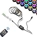 Produktbild TV Led Hintergrundbeleuchtung, RGB, USB Musik LED-Stripe, Farbwechsel Effekte Lichtleiste, Dimmbar mit Fernbedienung, 1-5m Selbstklebend Lichterkette, LED Band Atmenlampen, IP44, 30 LEDs/m (5m)