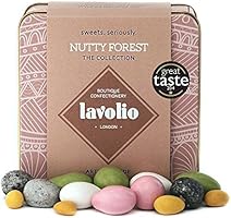 Lavolio Nutty Forest Confectionery - Gift Tin - 175g - Delicious surprises! A medley of nuts and chocolate, Perfect Present for Him or Her.