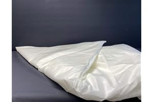 MANK GMBH Einweg Bettwäsche | Bettbezug aus PP-Vlies | Deckenbezug | ohne Füllmaterial/Innendecke | Deckenhülle | Weiß | Hygiene | Hygienebezug | 130 x 200 cm | 5 Stück