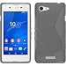 Produktbild PhoneNatic Case für Sony Xperia E3 Hülle Silikon grau S-Style + 2 Schutzfolien