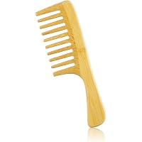 Tubayia Holzkamm Antistatisch – Aus Buchsbaum, Breite & Feine Zähne, Für Haare & Kopfhaut-Massage