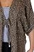 ICE (7455-3) Chunky Soft Hair Knit Tie Front Cardigan Brown (SM)