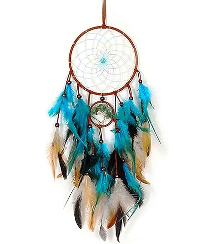 Handgeweven Boho Macramé Wanddecoratie met Geometrische Dromenvanger en Kwastjes voor