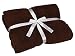 Produktbild Dkaren Super Flauschige Kuscheldecke/Bettdecke/Tagesdecke (180x240cm) -Schokolade-