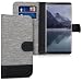 Produktbild kwmobile Hülle für Archos Diamond Alpha/Alpha Plus - Wallet Case Handy Schutzhülle Kunstleder - Handycover Klapphülle mit Kartenfach und Ständer Grau Schwarz