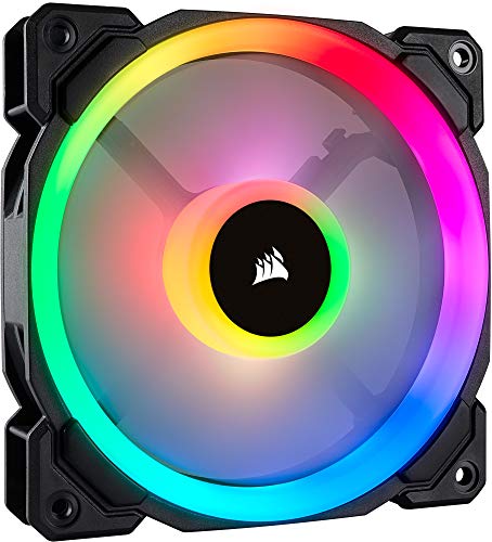 Corsair LL120 RGB, Ventilateur de Boitier Dual Light Loop RGB LED PWM 120mm (Single Pack)