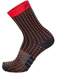 Calcetines De Ciclismo Santini 2017 Tono 2 Medium Profile Rojo (Xs/S , Negro)