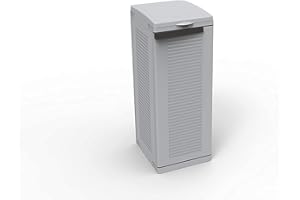 Terry, Ecocab 1, szafka na odpady do wewnątrz i na zewnątrz, szara, materiał: tworzywo sztuczne