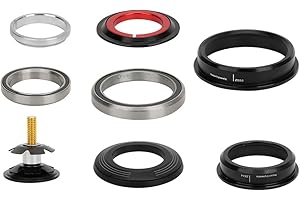 BOROCO Bike Headset,ZTTO CNC ZS44/ZS56 Aluminium Alloy Bicycle Headset Cap,Double Purpose Corrosion Resistance Taper Headset for Bikes for Bicycle