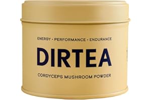 GENERIC Dirtea Cordyceps Mushroom Powder for Energy, Performance & Endurance, 1 Tin of Mushroom Powder, 60g, Containing 30 Servings
