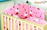 10tlg. Babybettwäsche Set, sort, 135x100cm - 3