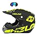 Produktbild GTYW, Kinder, Motorradhelme, Erwachsene, Motocross, Berg, Fahrrad, Rennen, Downhill, Motorrad mit Sonnenblende, Cross Country Helm (S-XL),C-M=54-55CM
