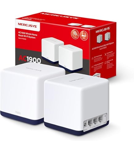 Router WiFi 5 AC1200 Mesh - Doppia Banda, Porte Gigabit, Connessione Stabile, Design Compatto Bianco