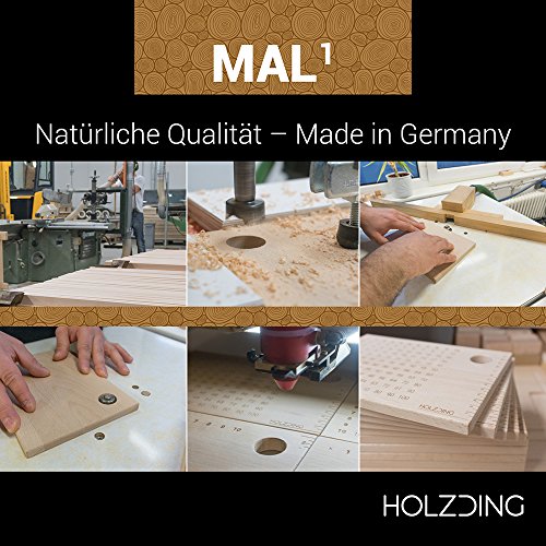 HOLZDING Lernbrettchen für Kinder mit Eierhalter + Lineal – Made in Germany – Schulanfang Geschenk Idee (MAL1 – 1×1 Lernbrettchen) - 7