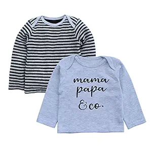 Kadambaby Premium Baby Boy Clothing Sets Full Sleeve T-Shirts and Pajama Combo Summer Dress (S9, 0-3 Months
