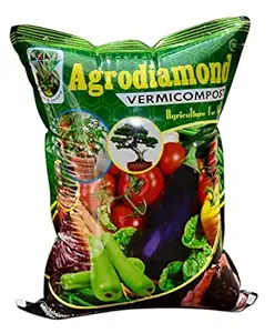 Agrodiamond Organic Vermicompost Fertilizer Manure for Plants and Vegetables - 5 KG