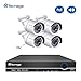 Price comparison product image Techage 8CH 48V 1080P POE NVR CCTV System Indoor Outdoor Waterproof Home Security Surveillance Kit With 4PCS IP Camera, Without Hard Drive