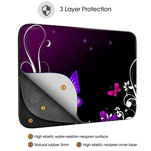 Sidorenko Schutzhülle für Laptops mit einer Bildschirmdiagonale von 29,5-cm (11-11,6 Zoll) neopren max. Geräteabmessungen 29 cm x 21,3 cm - 3