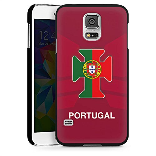 Samsung Galaxy S5 Neo Hülle Schutz Hard Case Cover Portugal EM Trikot Fußball Europameisterschaft
