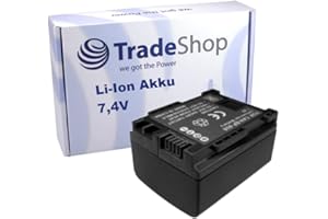 Trade-Shop Kamera Li-Ion Akku 900mAh für Canon Legria FS46 FS36 FS100 FS200 FS406 HF M32 HF M307 HF M406 HG10 FS-46 FS-36 FS-100 FS-200 FS-406 HG-10