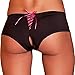 Produktbild Rene Rofe Women's Crotchless Ribbon-Back Boyleg, Black, Medium/Large