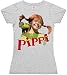 Produktbild LOGOSHIRT Retro TV-Serie Damen T-Shirt Pippi Langstrumpf Sportsgrey Gr. L