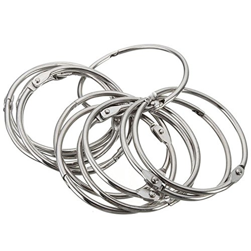 Ungfu Mall 12PC Edelstahl Kreis Duschvorhang Haken Badvorhang Glide Hanger - 7