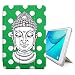 Produktbild Graphic4You Buddha-Kopf Punktmuster Tupfen Muster (Grün) Smart cover Hülle Dünn Tri-Fold Schlank Superleicht Ständer Cover Schutzhülle Tasche für Samsung Galaxy Tab E - 9.6" (T560/T561 Series)