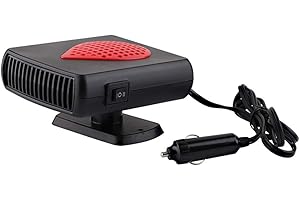 IFUFR Portable Car Heater 12V 150W Auto Windshield Fast Defroster Defogger Fan, Automobile Car Heater Fan Plug in Cigarette Lighter, with Heating and Cooling 2 in 1 Modes
