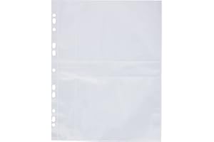 VELOFLEX 5347500 - Photo Sleeves DIN A4, Photo Pockets, Collector's Sleeves, for 4 Photos in Size 13 x 18 cm Landscape, Pack of 5