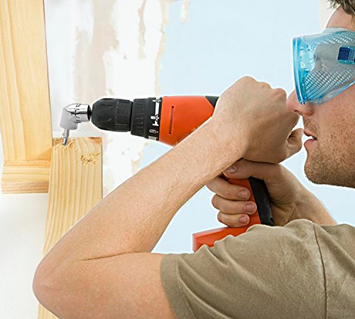 migimi 105 ° Winkel Verlängerung 1/10,2 cm 6-mm-Bohrer Schraubendreher Sockel Halter Adapter - 4