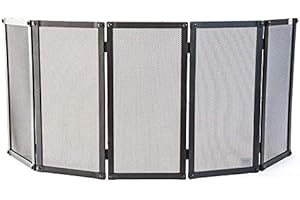 CRUCCOLINI RIBATTINO- PARASCINTILLE IN FERRO BATTUTO PER CAMINO CM 120 - 5 PANNELLI