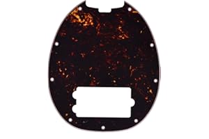 Dopro Bass Pickguard Fit for Musicman Classic 4 String StingRay Bass Models Dark Tortoise