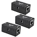 Produktbild WEONE POE Power over Ethernet-Kabel Gigabit Passive Injektor-Teiler-Adapter LED-RJ45-Stecker 5 - 48V (3er-Pack)