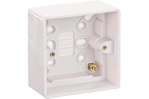 Schneider Electric Ultimate White Moulded - Single Surface Pattress, 47 mm Deep, GU9147, White