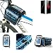 Produktbild Fahrrad Rahmentasche für ZTE Nubia Z9 Mini, Fahrradhalterung Rahmenhalterung Handyhalterung Fahrradtasche Handy Smarpthone Frame Bag Halterung Bike mount Wasserabweisend, blau - K-S-Trade(TM) (Wir zahlen Steuern in Deutschland!)