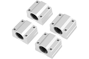 HILITAND Bloc Coulissant Aluminium Linéaire à Billes Mouvement, Glissières à Billes Linéaire Roulements SCS12UU 36x42x28mm 4pcs Pour Machines Industrielles
