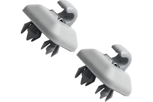 LSGGTIM Staffa per gancio per clip per visiera in plastica,2 pezzi fibbie per staffa con gancio per parasole per auto,Compatibile con Audi A1 A3 A4L A5 A6L A7 Q3 Q5 TT 8U0857562A 8E0857563A,Grigio