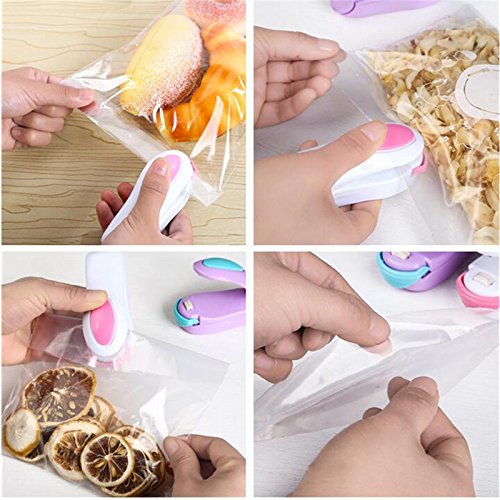 OFT Mini Vakuumiergerät Haushalt Portables Folienschweißgerät Hand Sealer für Plastiktüten / Kunststoffbeutel [Colour May Vary] - 5